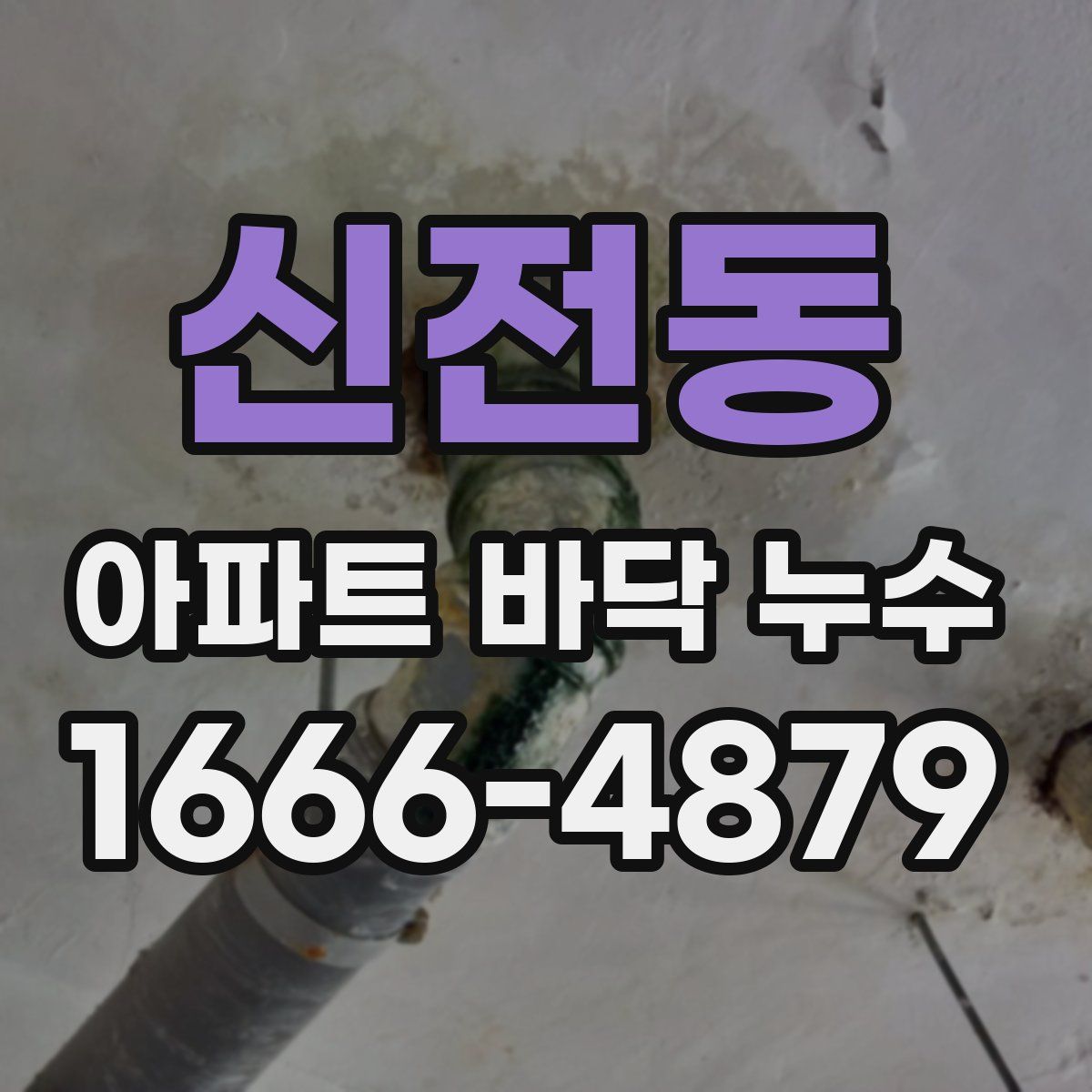 신전동 아파트 바닥 누수