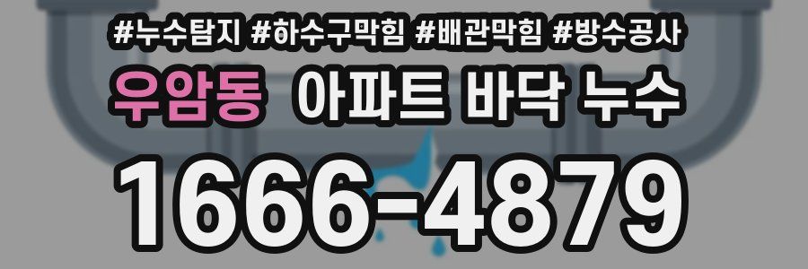 우암동 아파트 바닥 누수