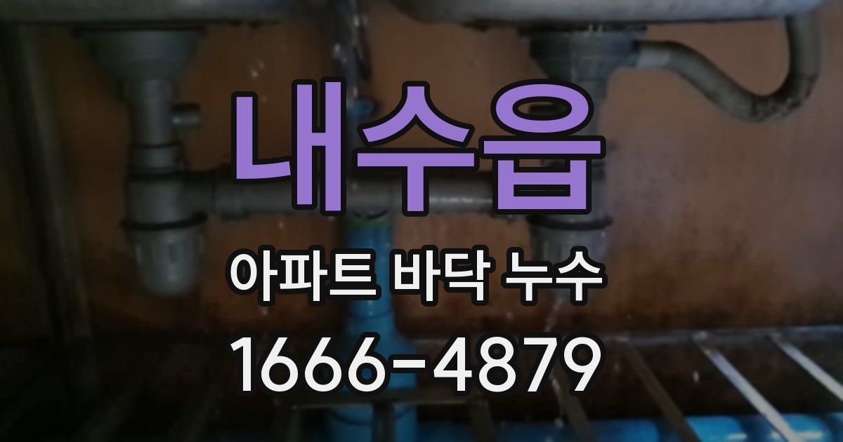 내수읍 아파트 바닥 누수