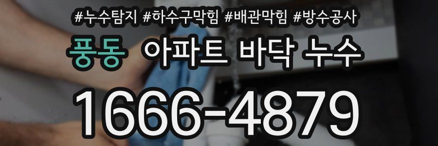 풍동 아파트 바닥 누수
