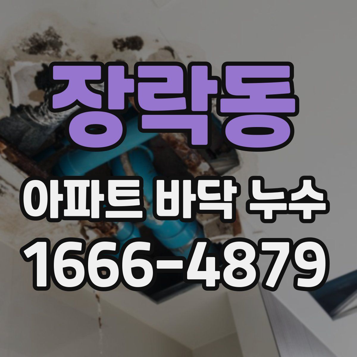 장락동 아파트 바닥 누수