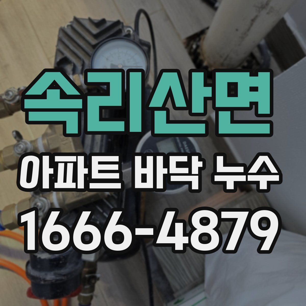 속리산면 아파트 바닥 누수