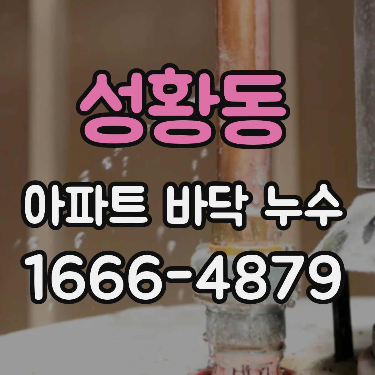 성황동 아파트 바닥 누수