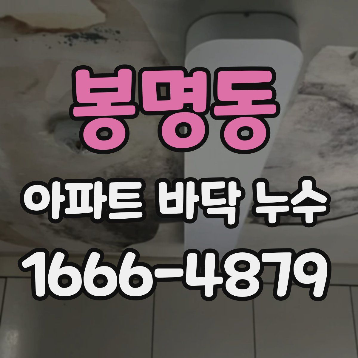 봉명동 아파트 바닥 누수
