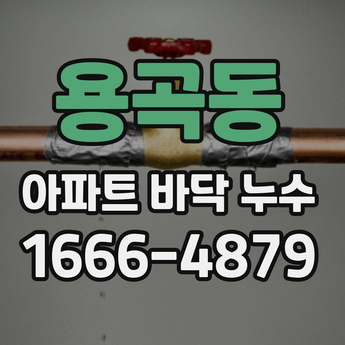 용곡동 아파트 바닥 누수
