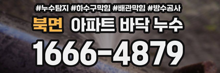 북면 아파트 바닥 누수