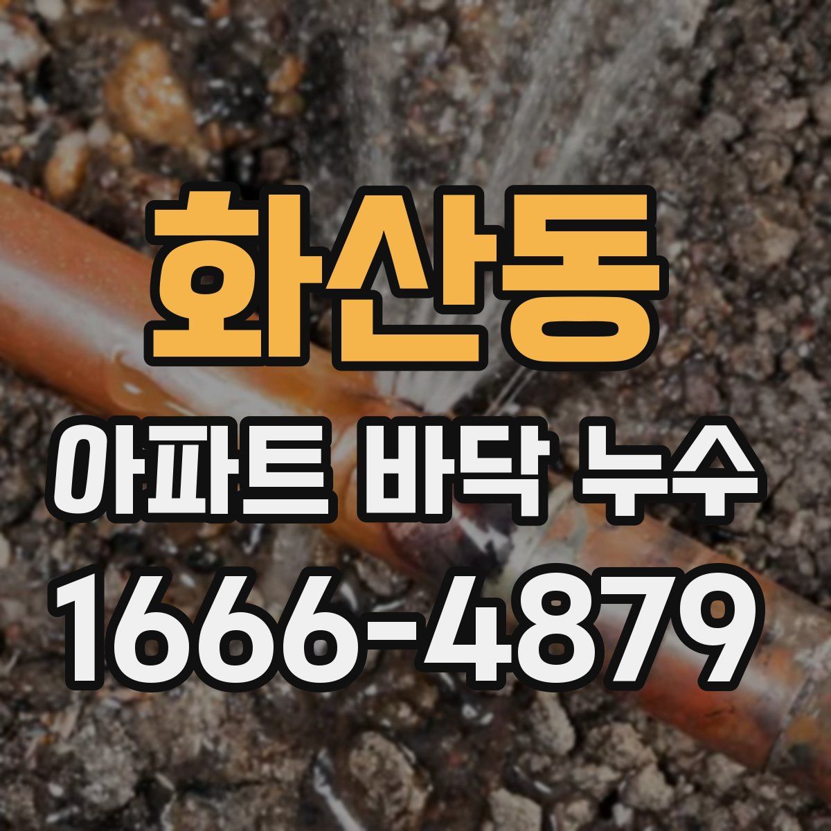 화산동 아파트 바닥 누수