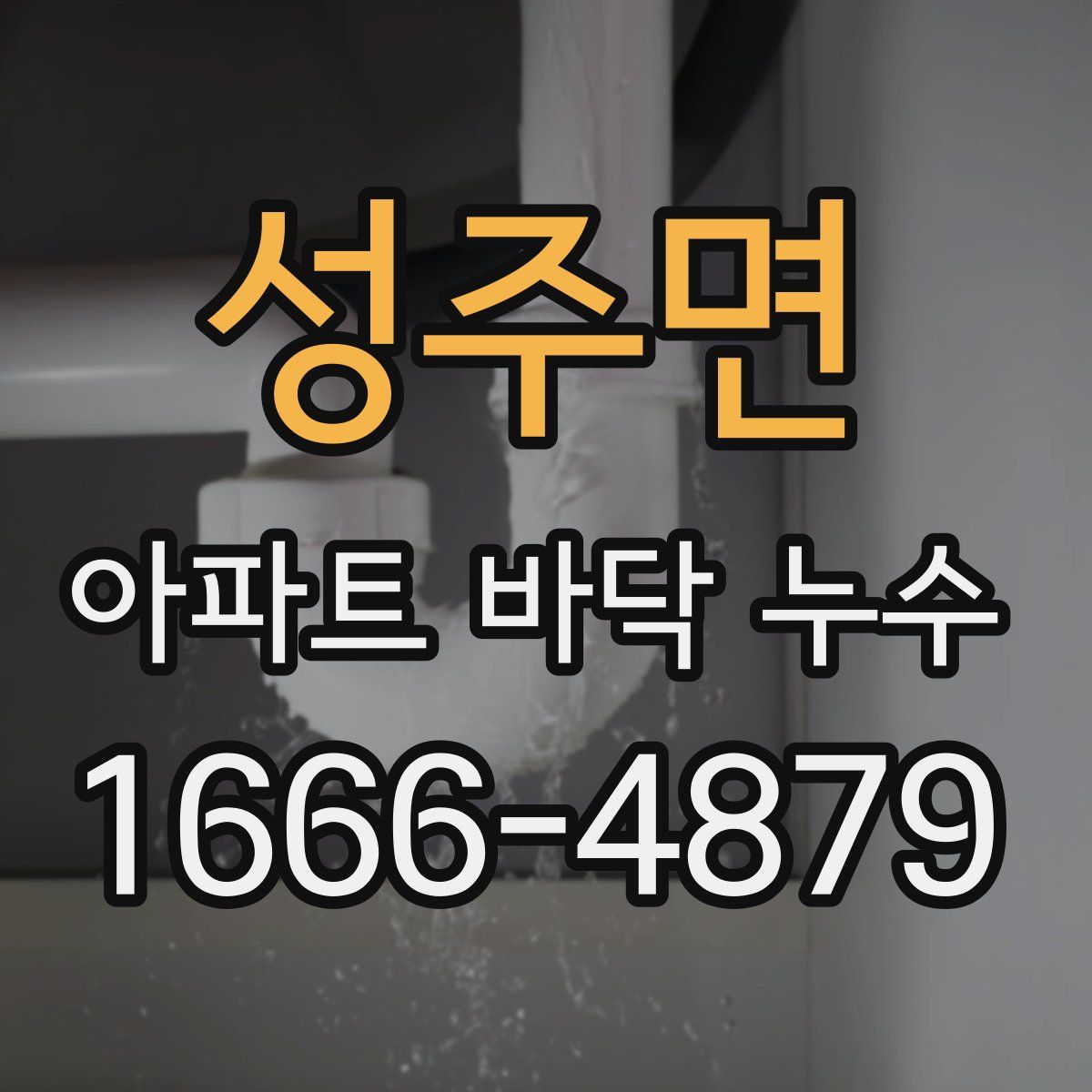 성주면 아파트 바닥 누수