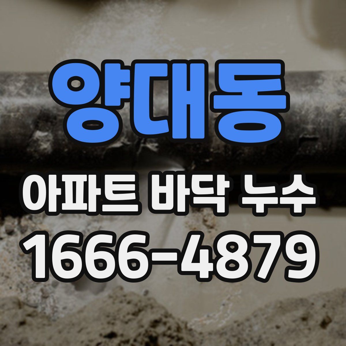 양대동 아파트 바닥 누수