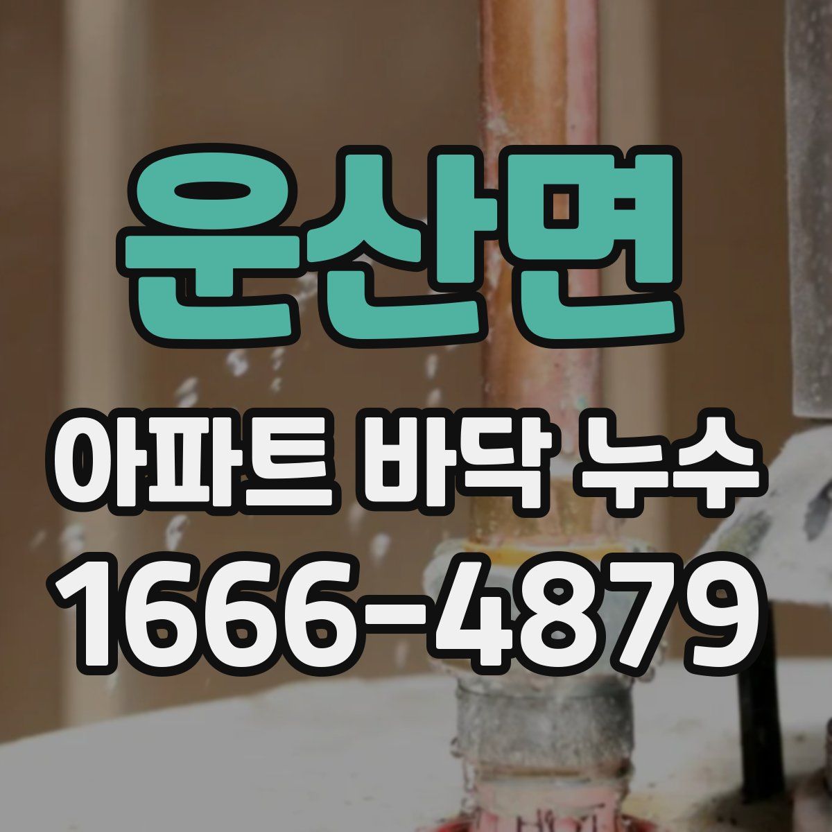 운산면 아파트 바닥 누수