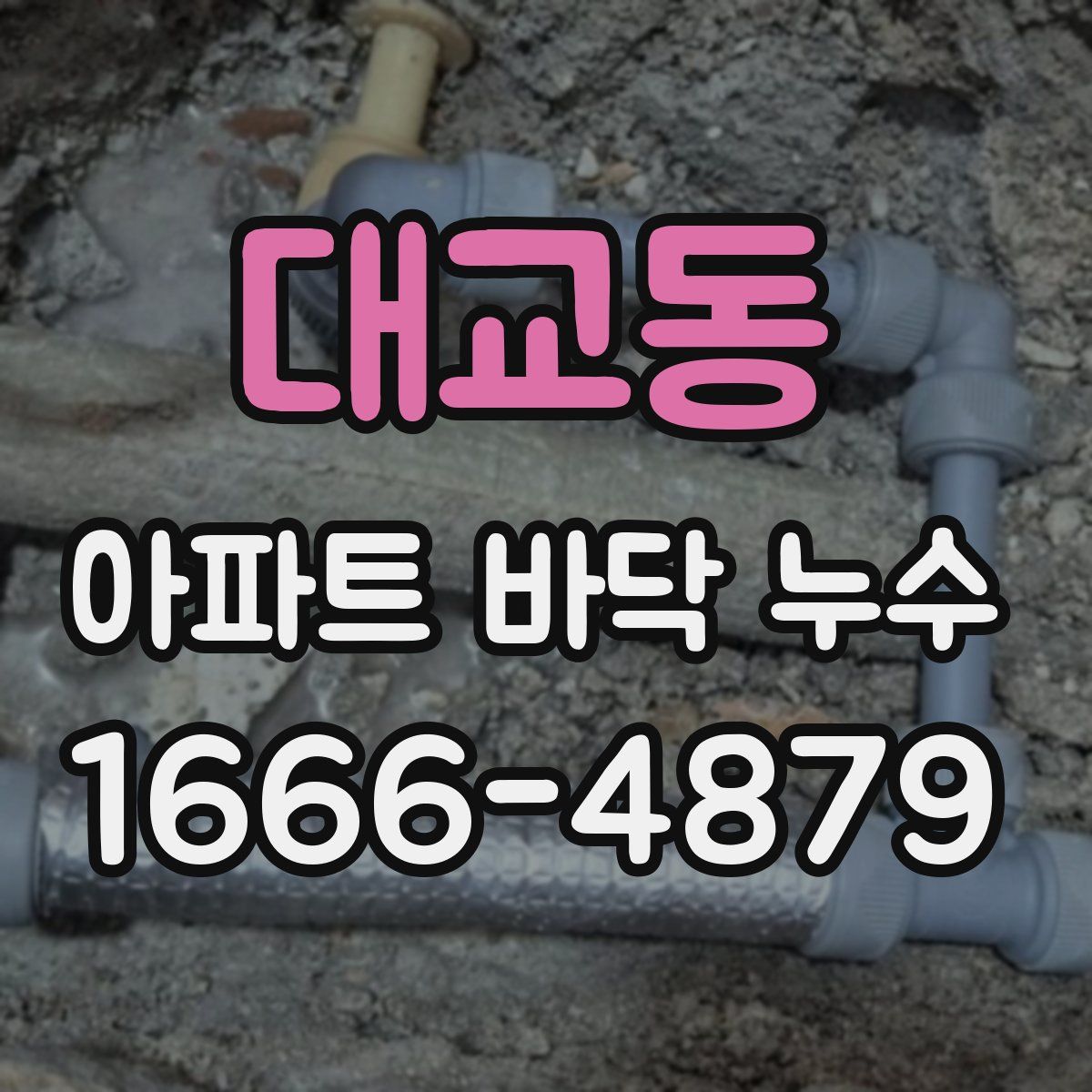 대교동 아파트 바닥 누수
