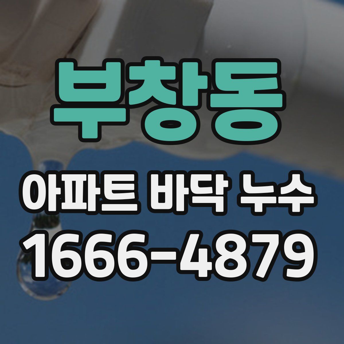 부창동 아파트 바닥 누수