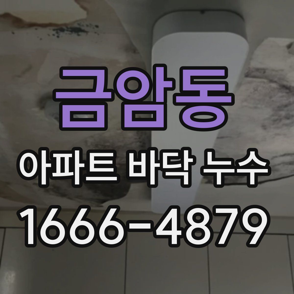 금암동 아파트 바닥 누수