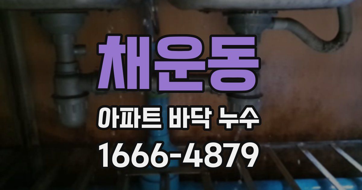 채운동 아파트 바닥 누수