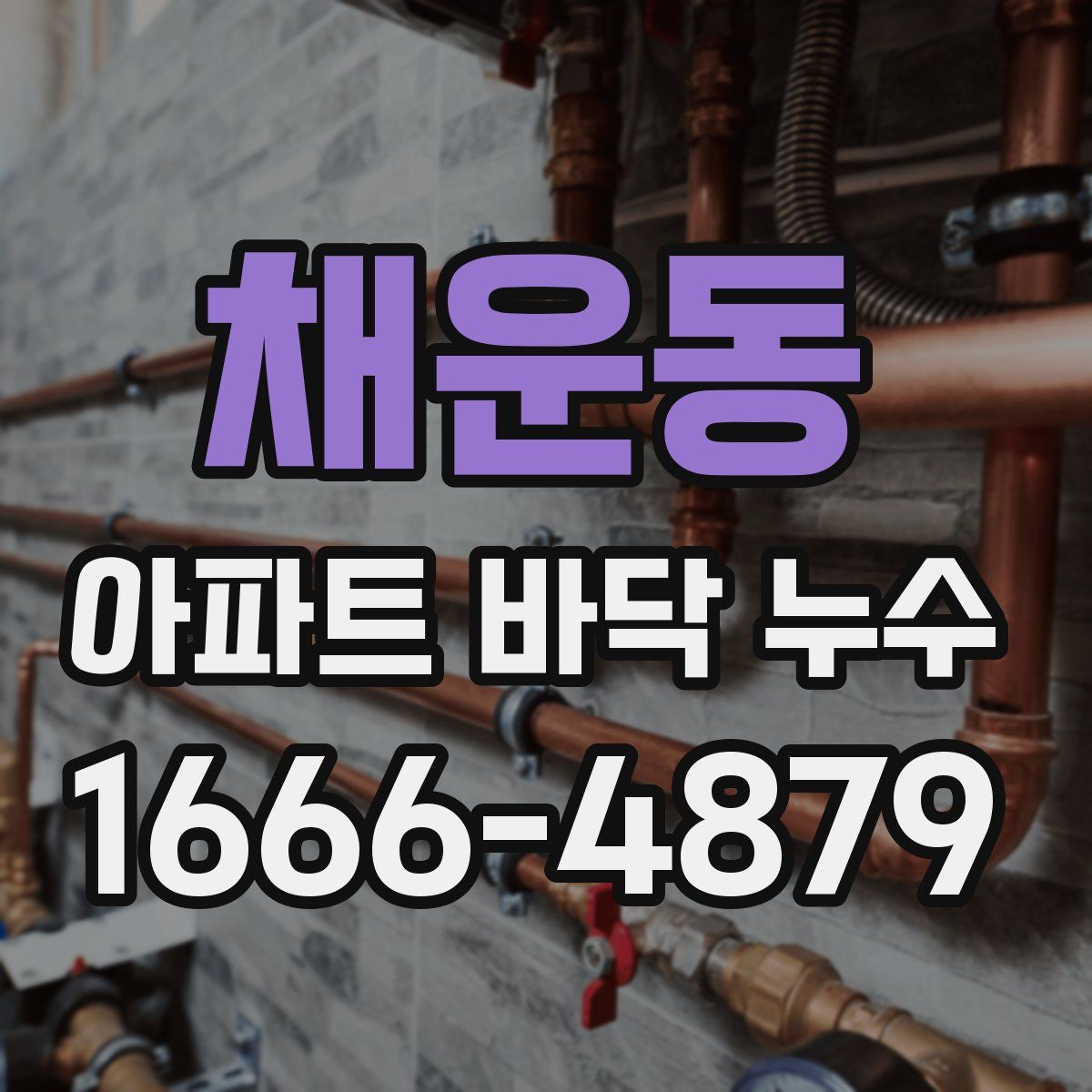 채운동 아파트 바닥 누수