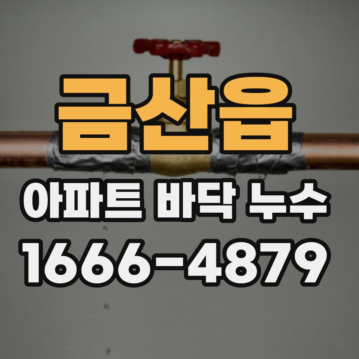 금산읍 아파트 바닥 누수
