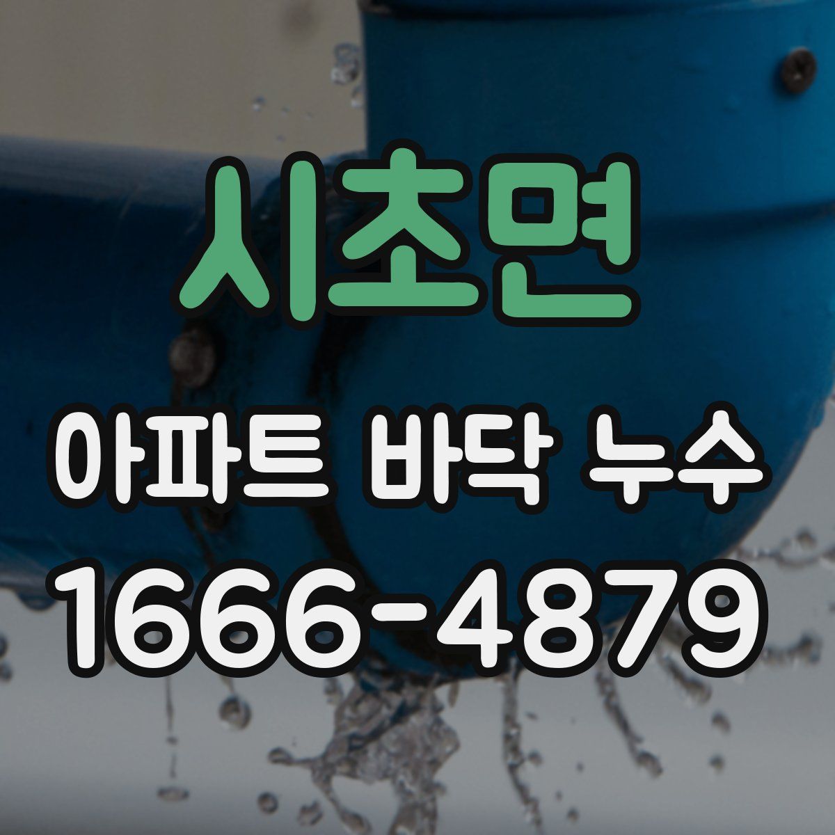 시초면 아파트 바닥 누수