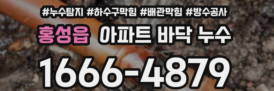 홍성읍 아파트 바닥 누수