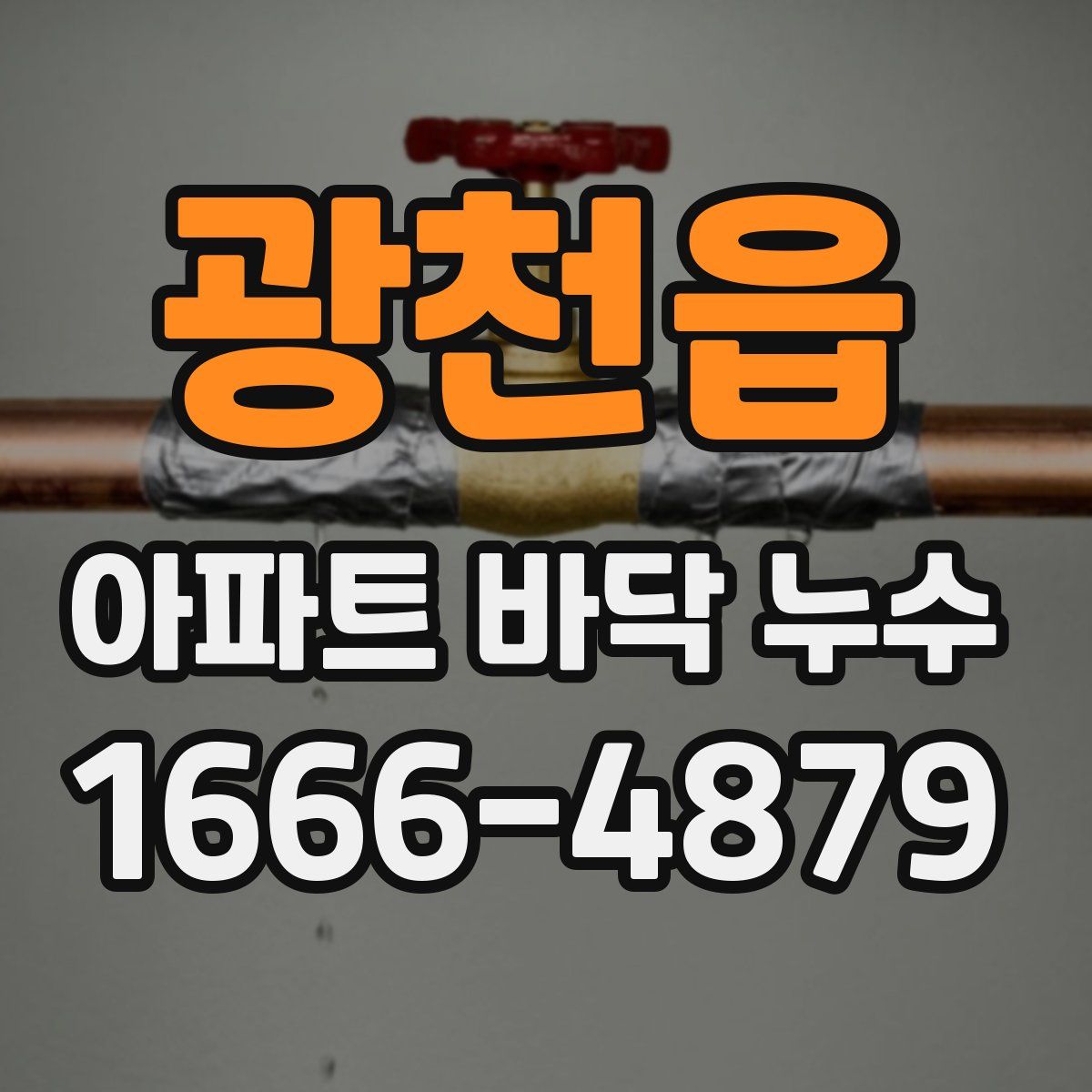 광천읍 아파트 바닥 누수