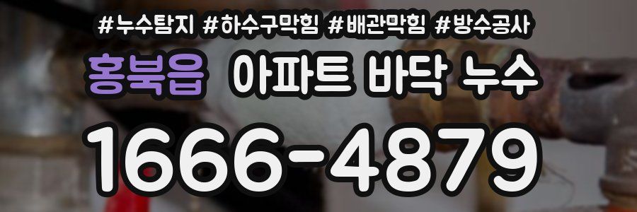홍북읍 아파트 바닥 누수