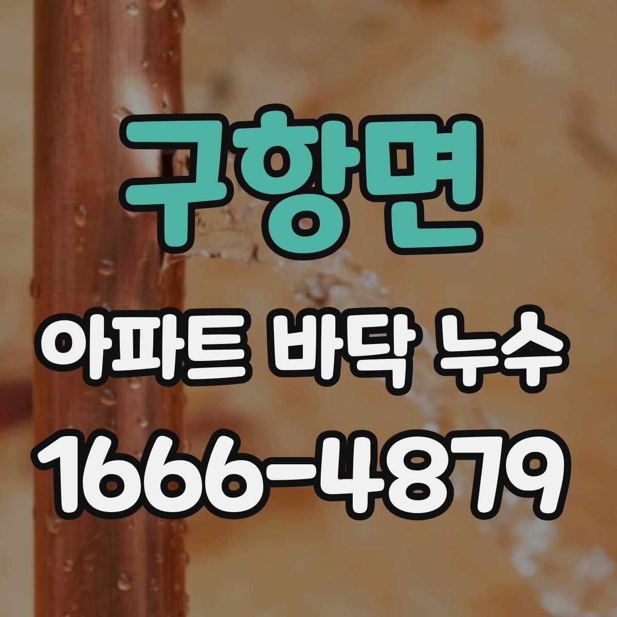 구항면 아파트 바닥 누수