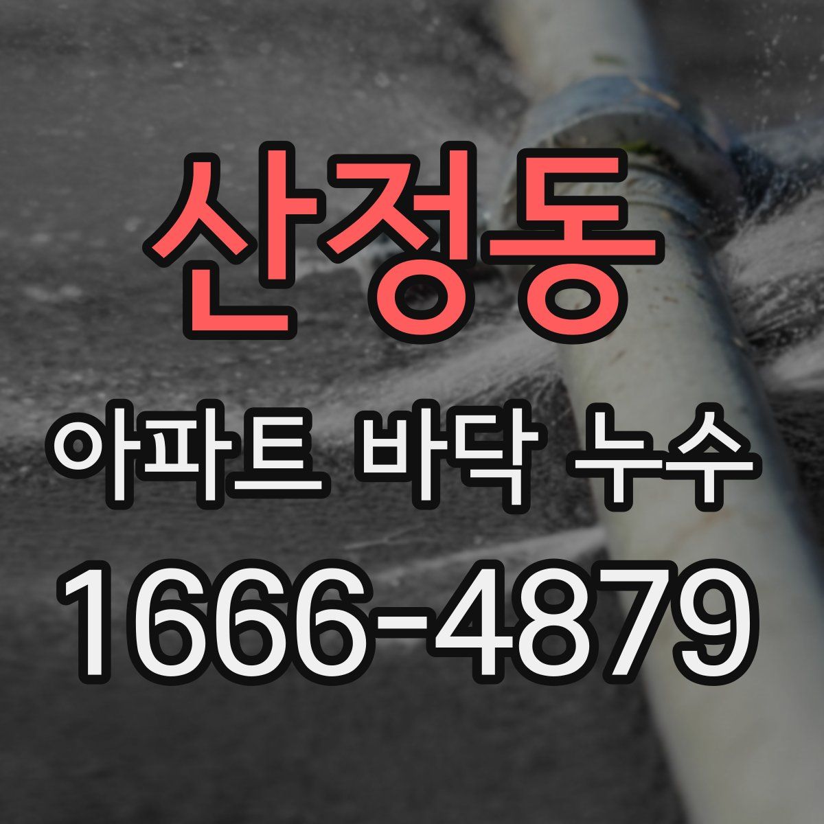 산정동 아파트 바닥 누수
