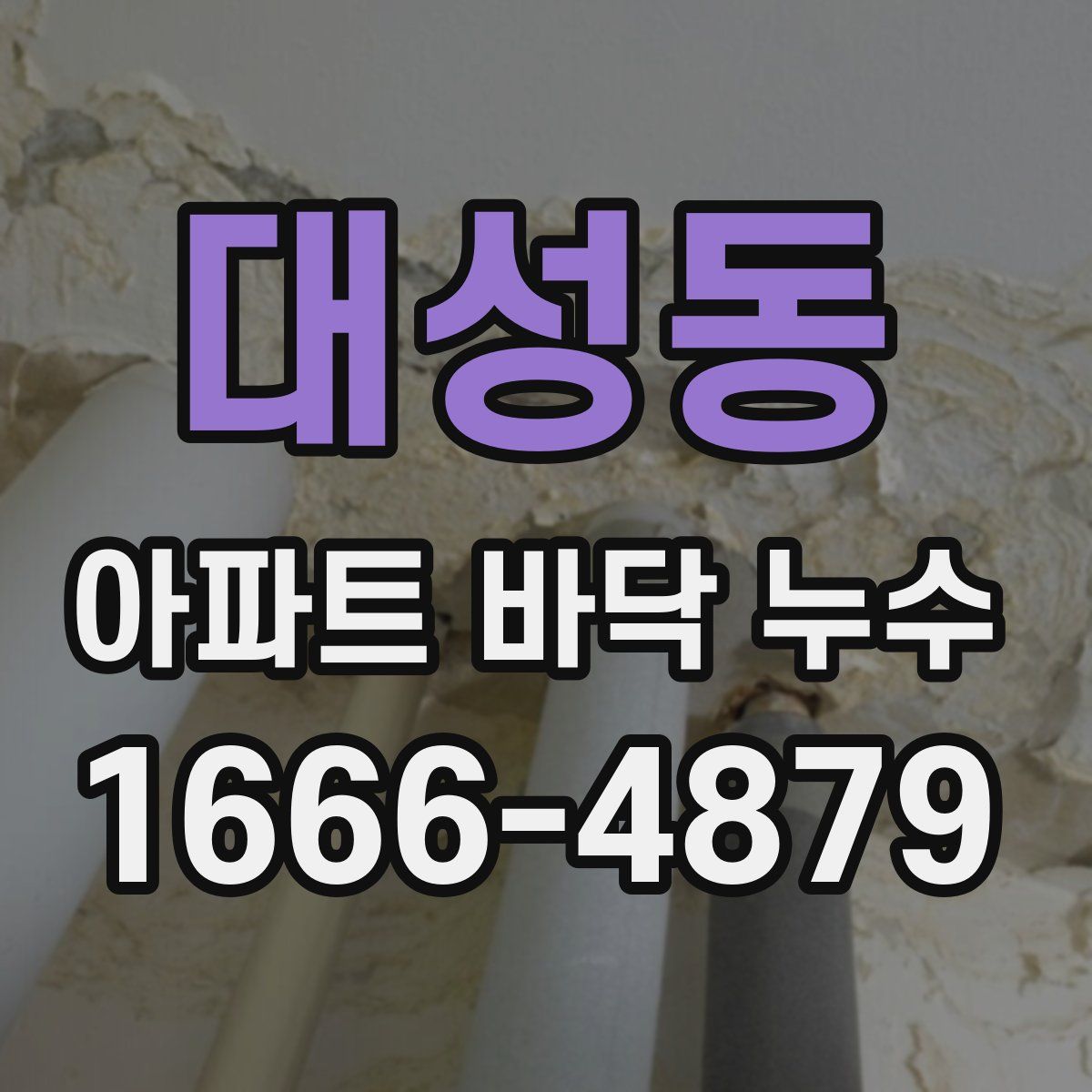 대성동 아파트 바닥 누수
