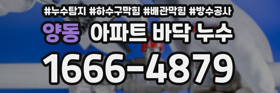 양동 아파트 바닥 누수