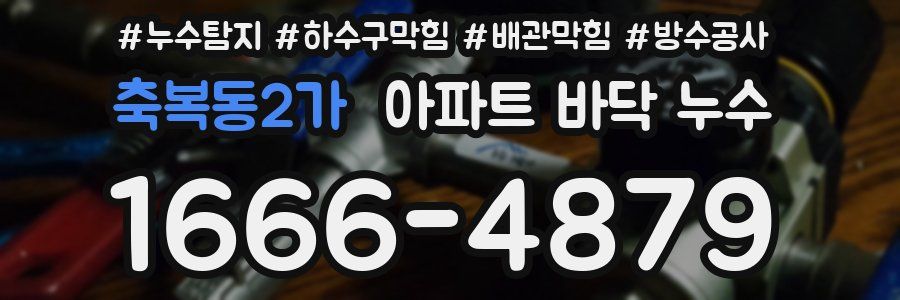 축복동2가 아파트 바닥 누수
