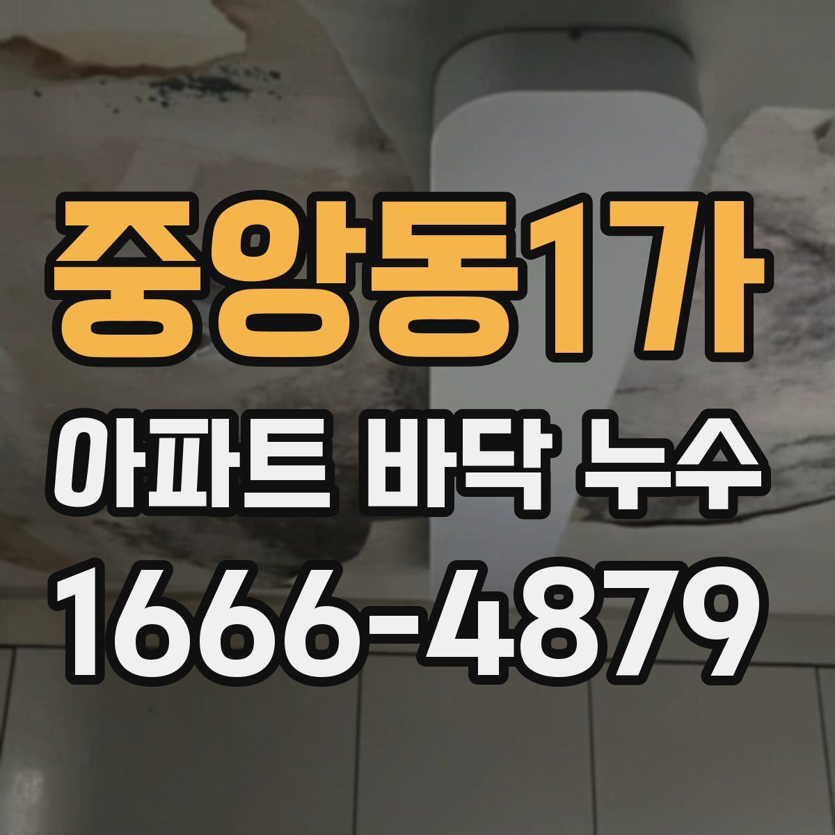 중앙동1가 아파트 바닥 누수