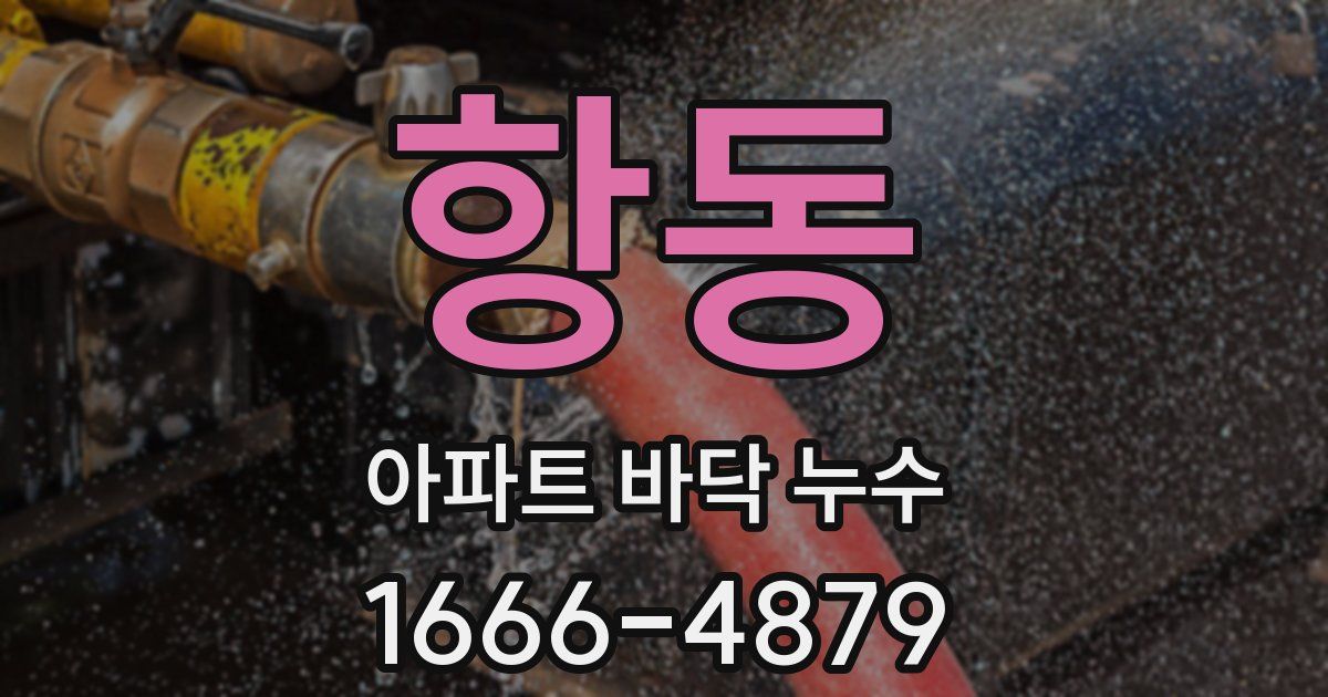 항동 아파트 바닥 누수