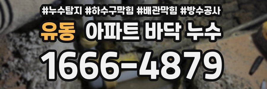 유동 아파트 바닥 누수