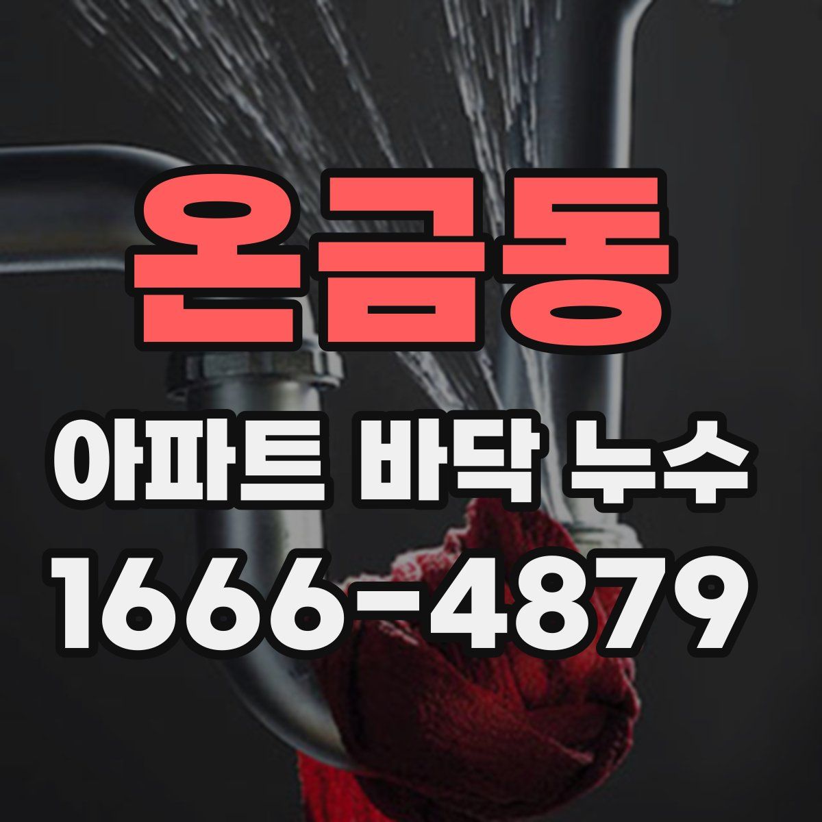 온금동 아파트 바닥 누수