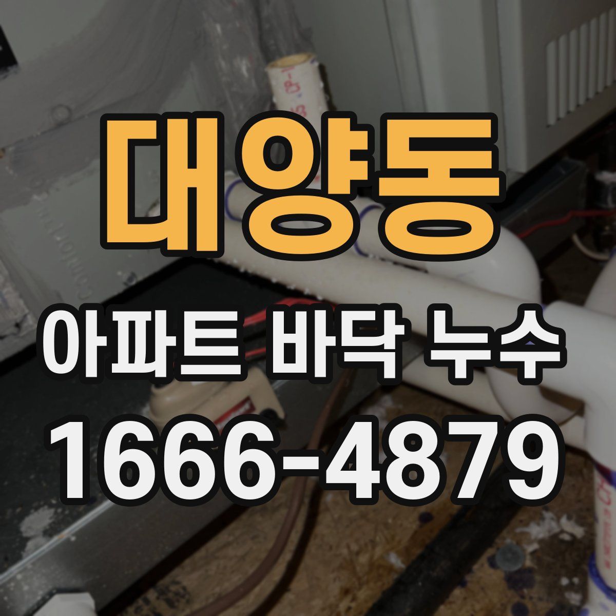 대양동 아파트 바닥 누수