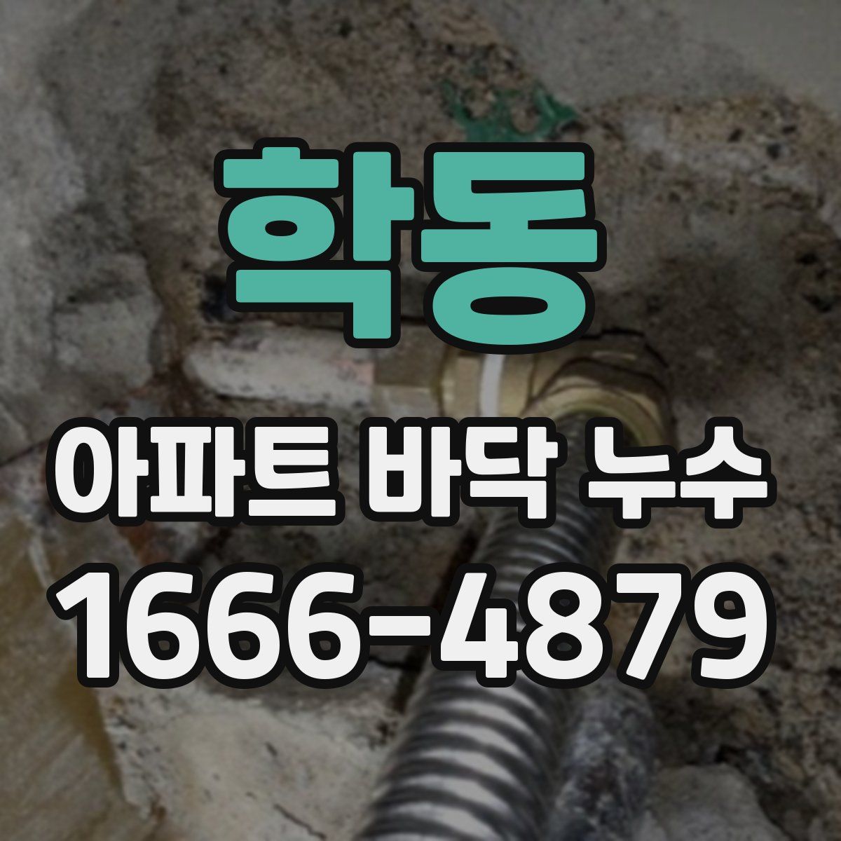 학동 아파트 바닥 누수