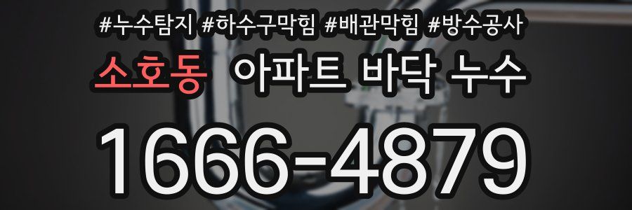 소호동 아파트 바닥 누수
