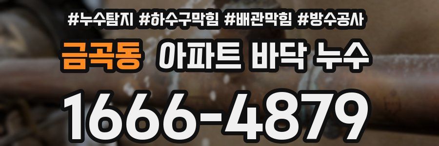 금곡동 아파트 바닥 누수