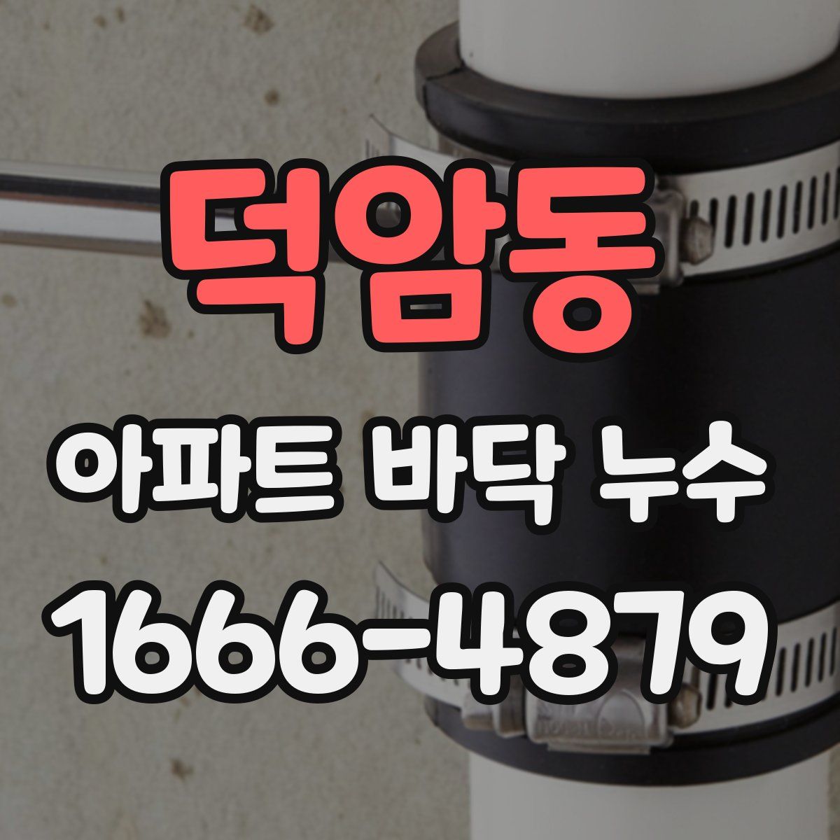 덕암동 아파트 바닥 누수