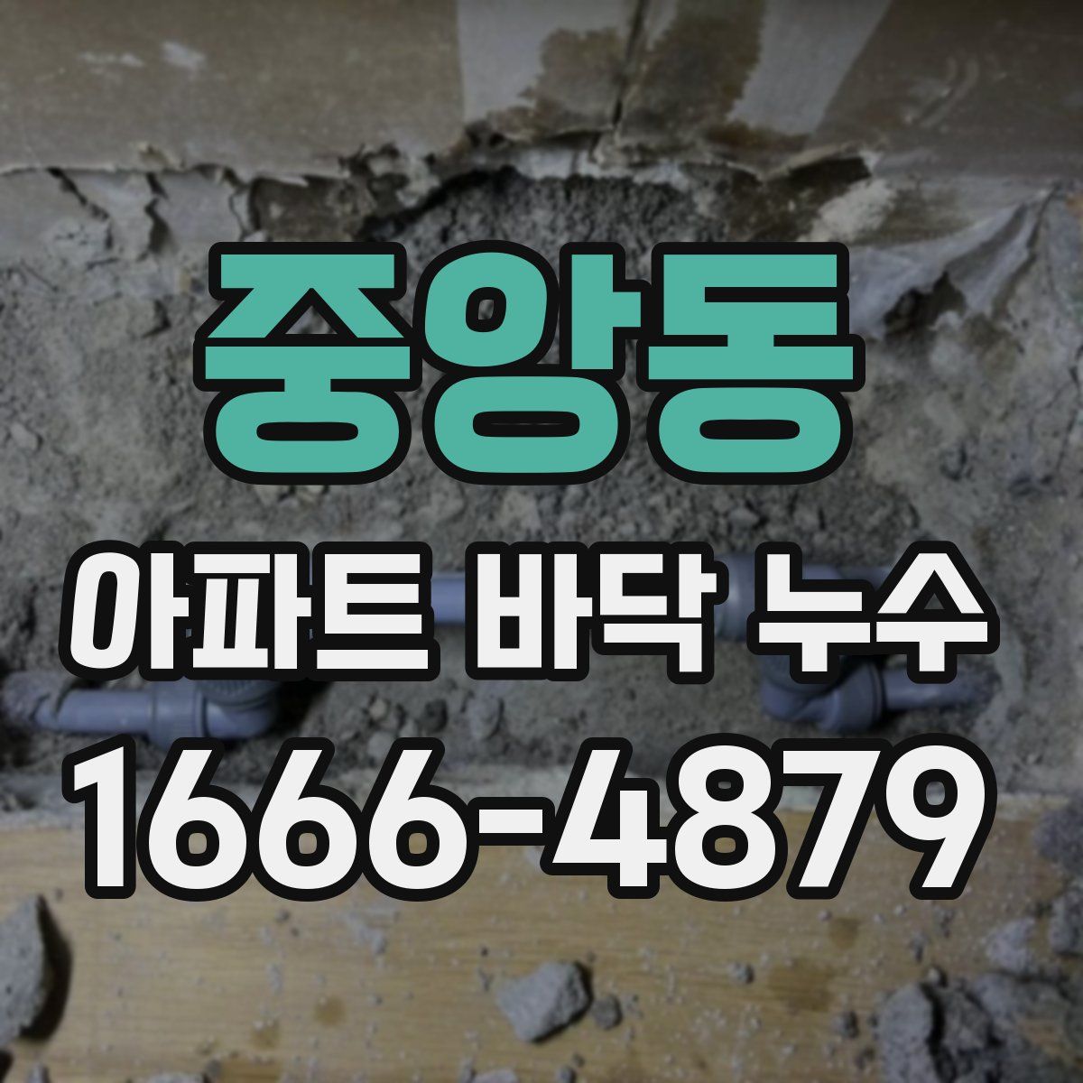 중앙동 아파트 바닥 누수