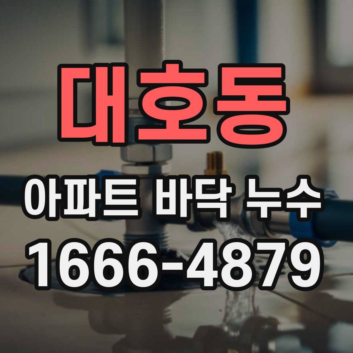 대호동 아파트 바닥 누수