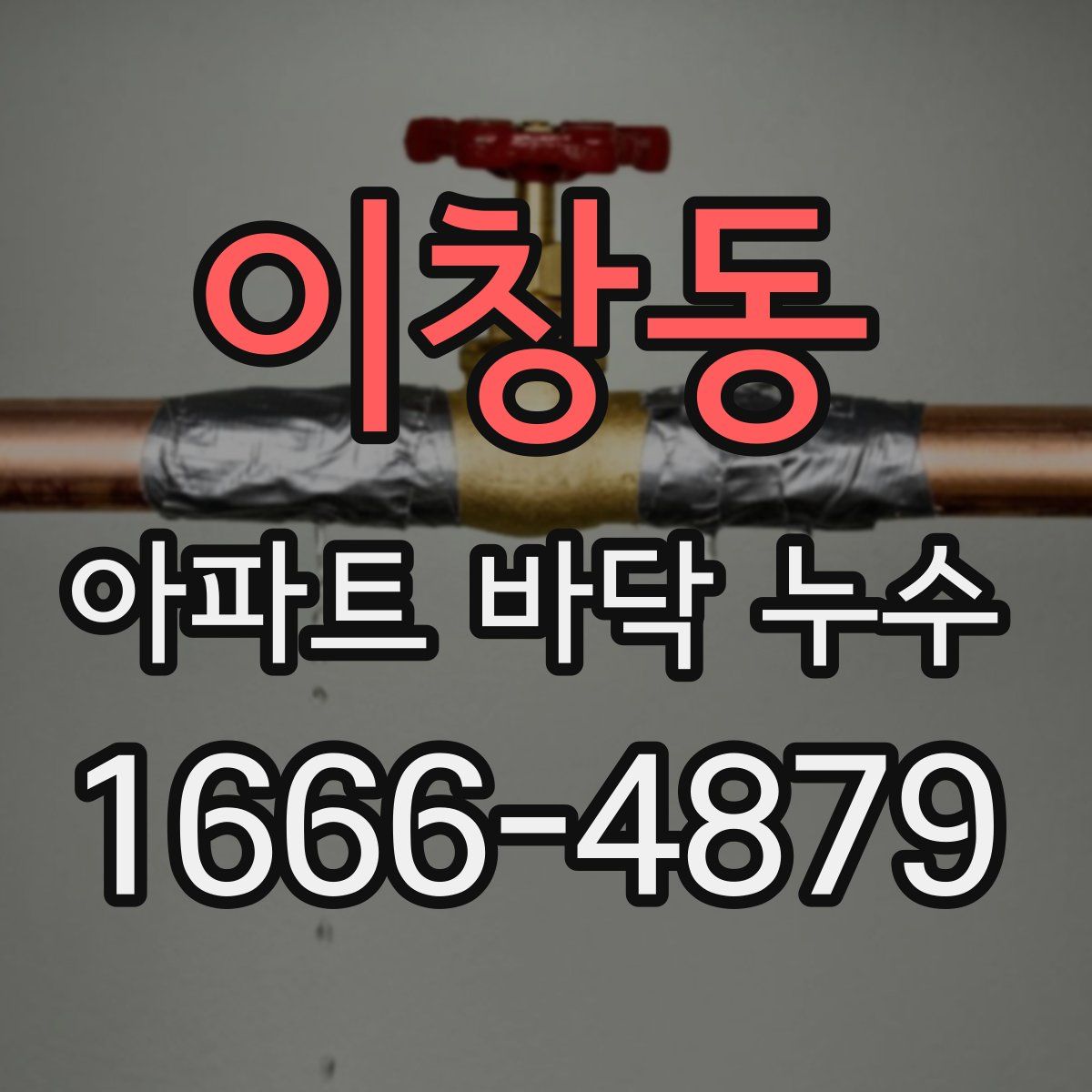 이창동 아파트 바닥 누수