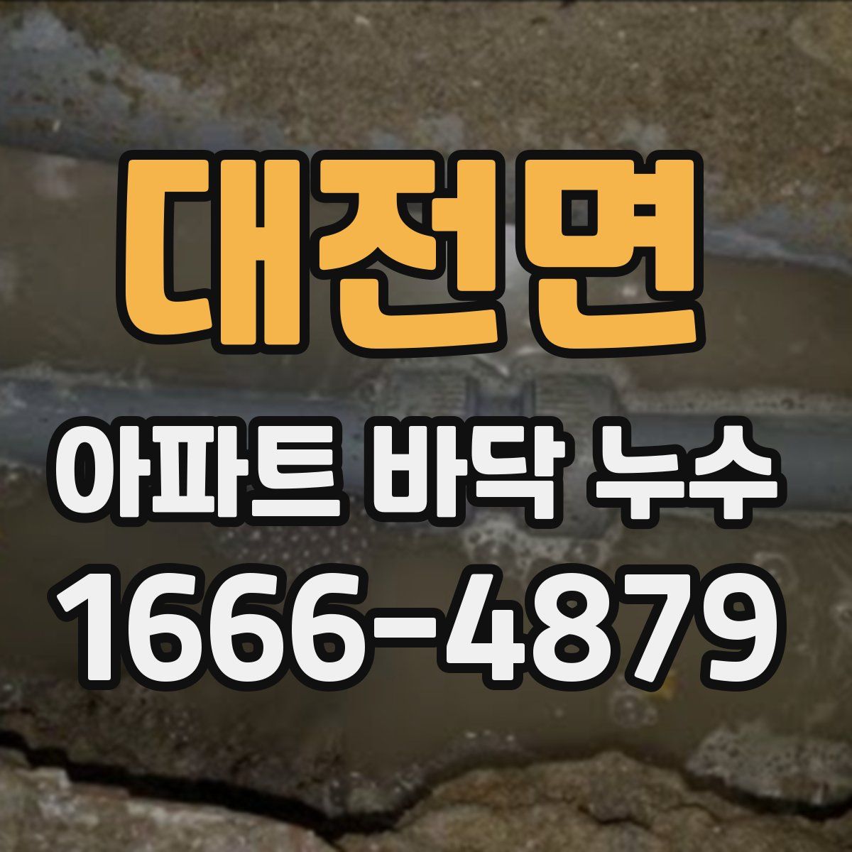 대전면 아파트 바닥 누수
