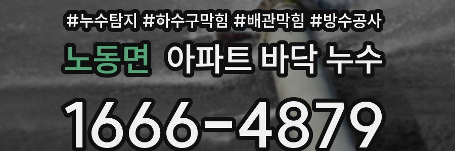 노동면 아파트 바닥 누수