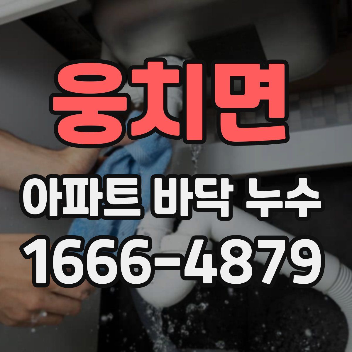 웅치면 아파트 바닥 누수