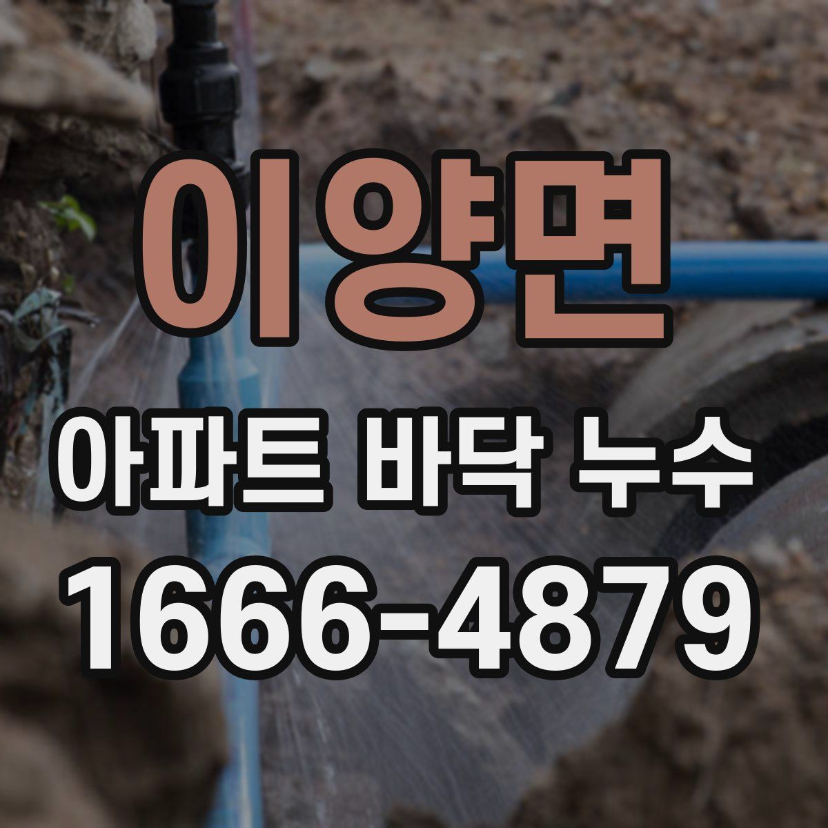 이양면 아파트 바닥 누수