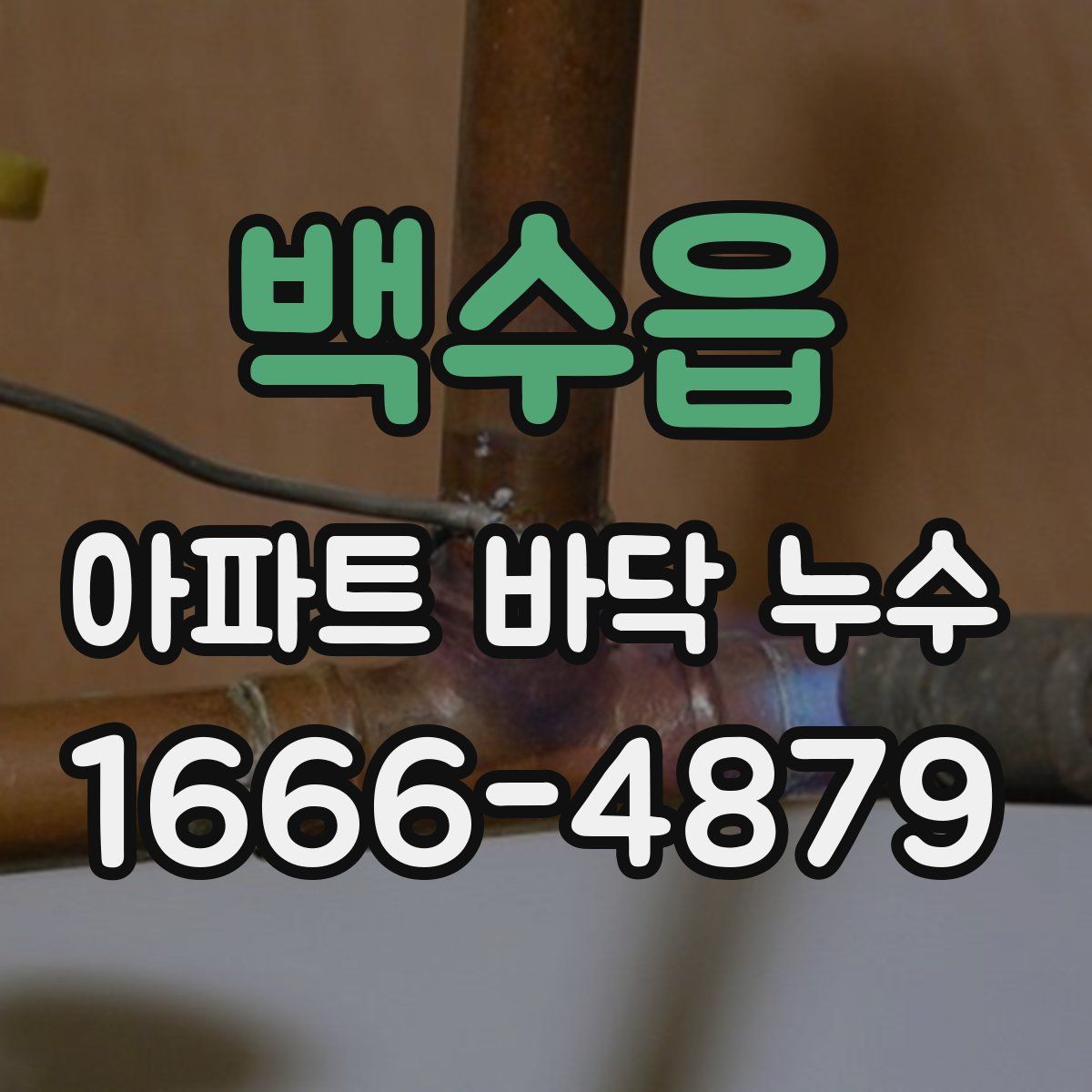 백수읍 아파트 바닥 누수
