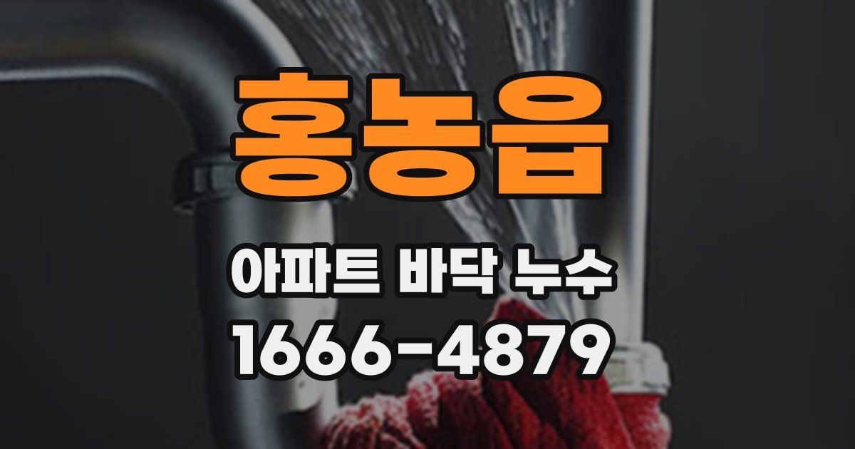 홍농읍 아파트 바닥 누수