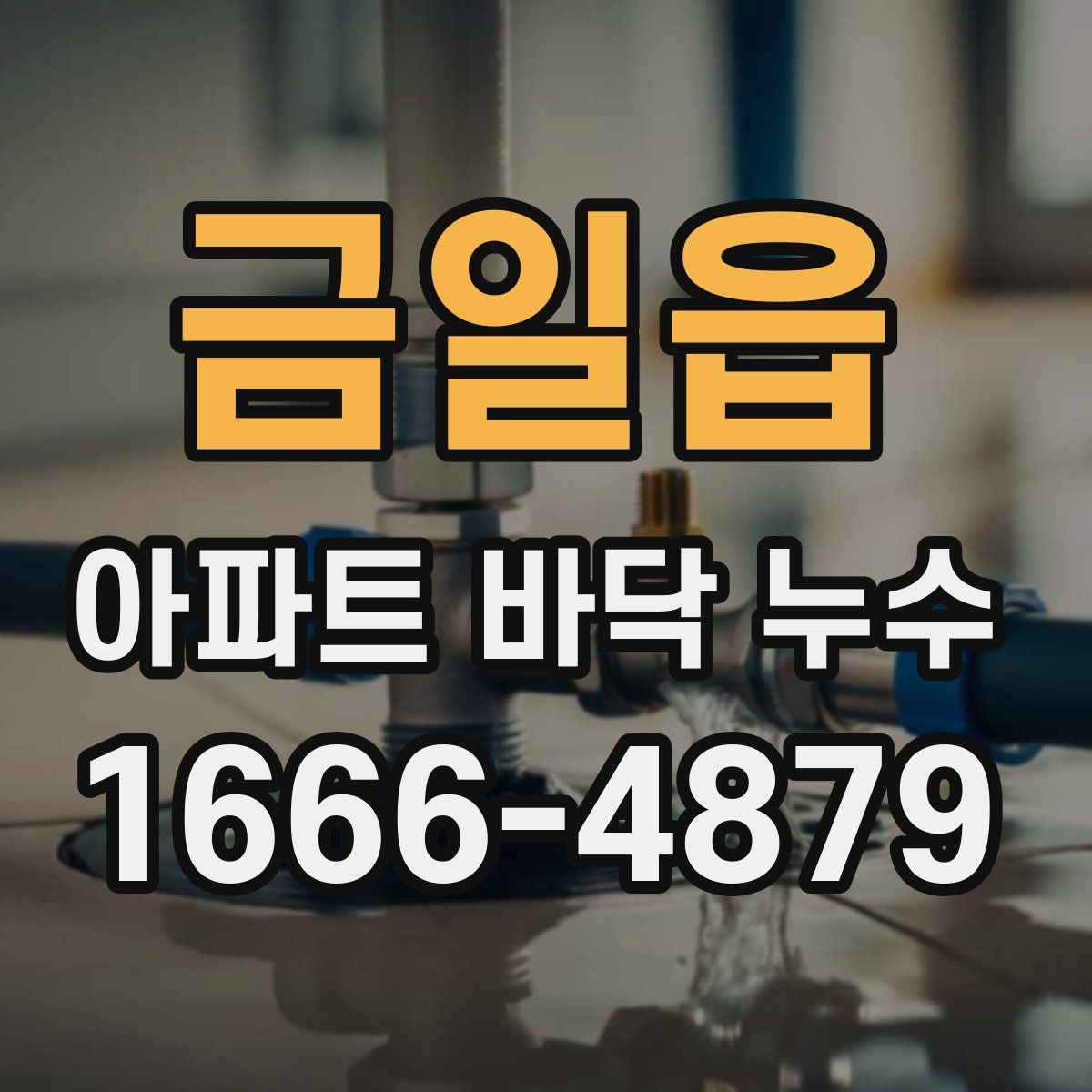 금일읍 아파트 바닥 누수