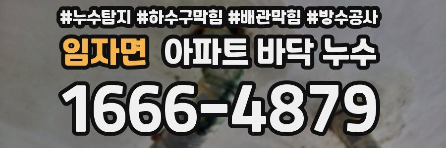 임자면 아파트 바닥 누수
