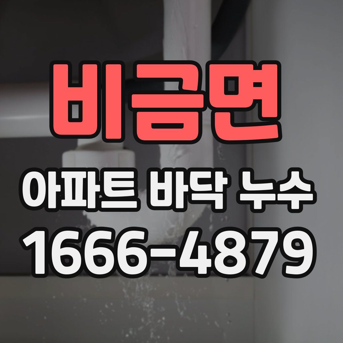 비금면 아파트 바닥 누수